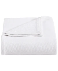 Tommy Hilfiger Solid Cotton Pique Blanket