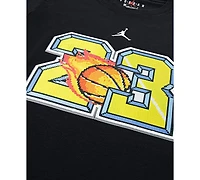 Jordan Big Boys Customized Air Flame Graphic T-Shirt