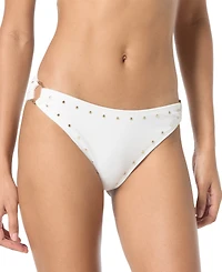 Michael Kors Women's Crepe Side-Ring Studded Bottoms