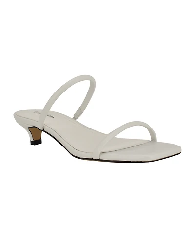Calvin Klein Women's Limia Strappy Kitten Heel Sandals