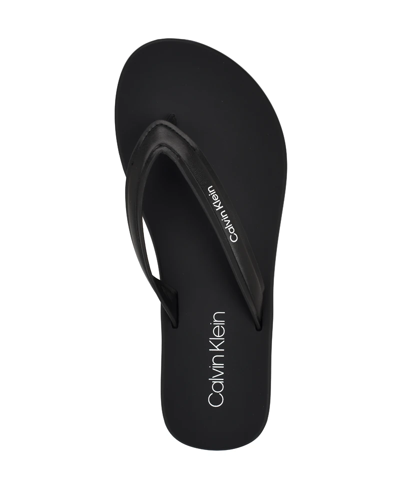 Calvin Klein Women's Waves Flat Thong Sandals