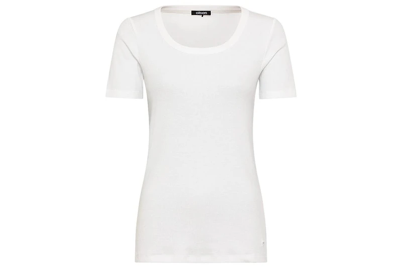 Olsen Women's Scoop Neck Ribbed T-Shirt