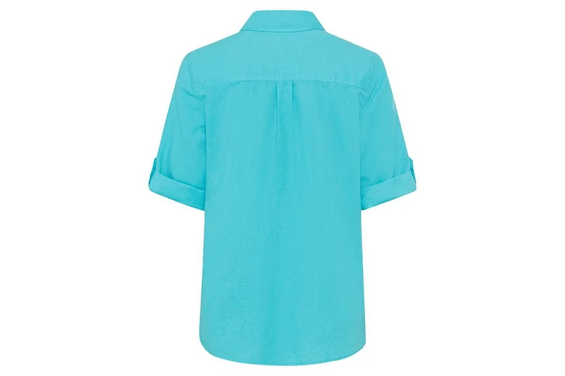 Olsen Women's Rolled Sleeve Tab Shirt