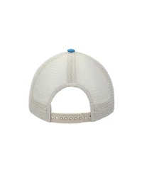 Wonder Woman Logo Women's Blue Washed Distressed Cut Fabric Unstructured Baseball Cap