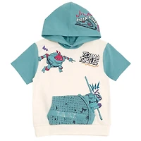 Teenage Mutant Ninja Turtles Little Boys French Terry Pullover Hoodie and Shorts Outfit Set