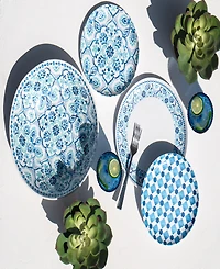 Abode Homewares Palazzo Tiles 6-Pc. Dinner Plates, Service For 6