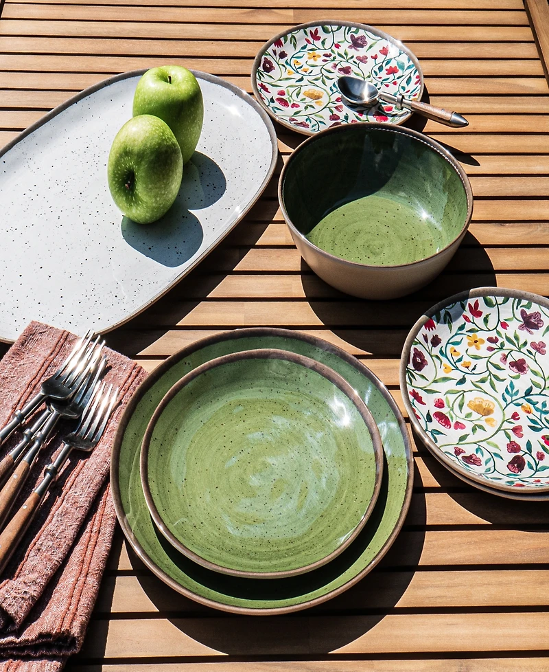 Abode Homewares Retreat Pottery 6-Pc. Dinner Plates, Service For 6