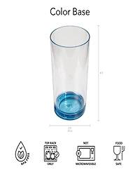Abode Homewares Fine Ribbed Double Old Fashioned Glasses, Set of 6