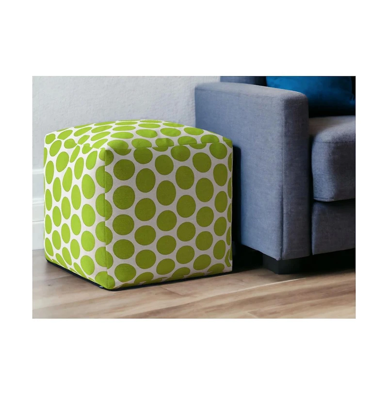 Cotton Pouf Ottoman with Polka Dots – Unique and Cozy Seating