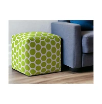 Cotton Pouf Ottoman with Polka Dots – Unique and Cozy Seating