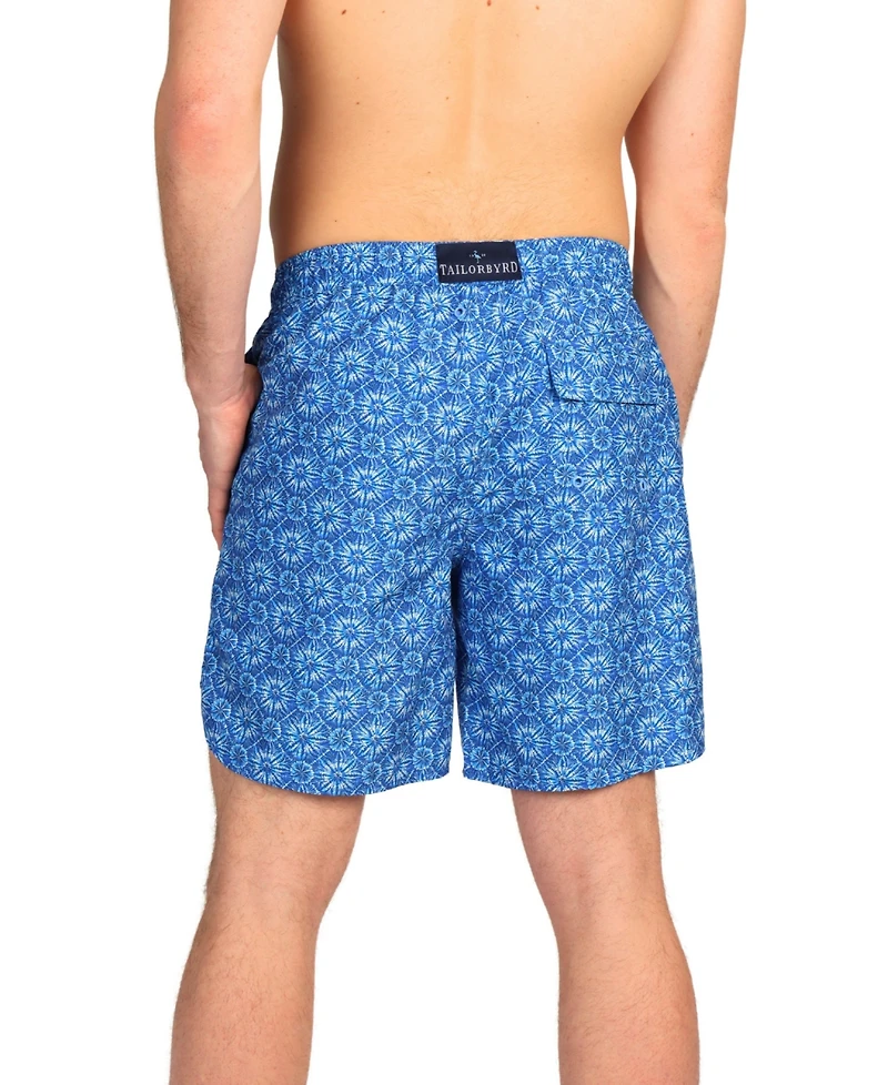 Tailorbyrd Men's Tie Dye Bursts Swim Shorts