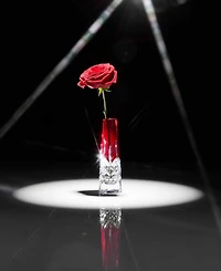 Waterford Lismore Red 7" Bud Vase
