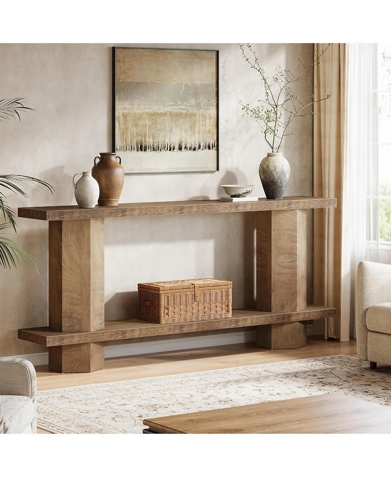 Tribesigns Console Table for Entryway, Wooden Sofa Table Behind Couch, for Living Room, Hallway, Foyer