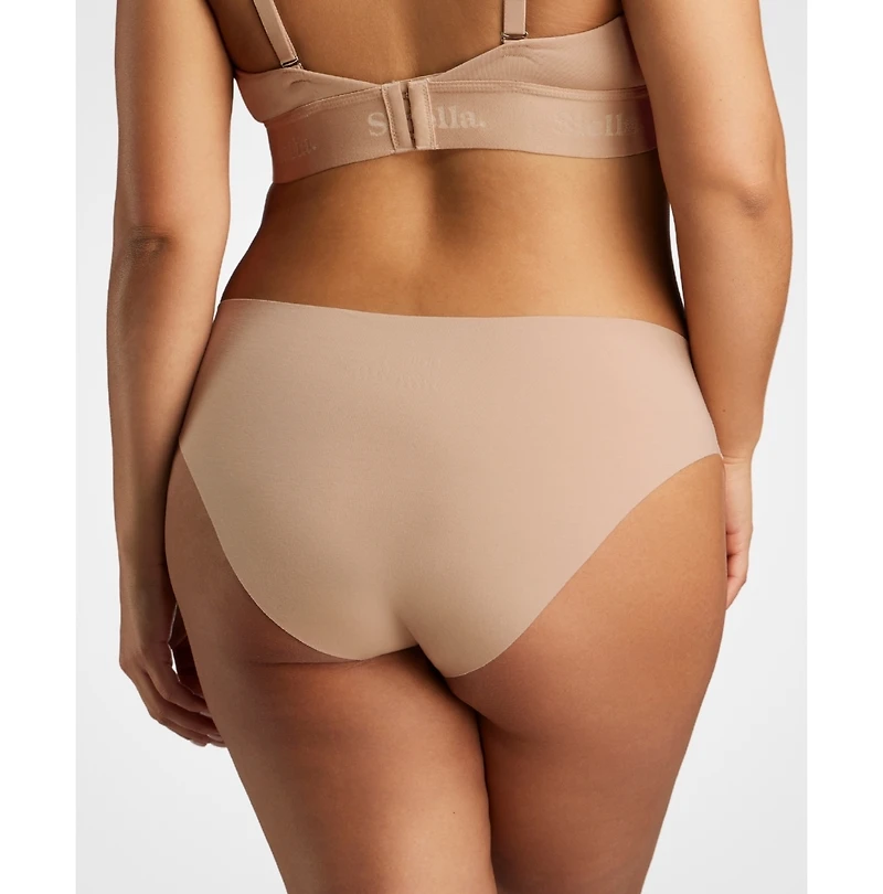 Siella Women's Organic Cotton No-Show Bikini