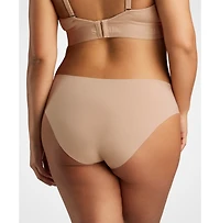 Siella Women's Organic Cotton No-Show Bikini