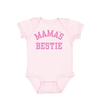 Sweet Wink Baby Girls Mama's Bestie Bubblegum Short Sleeve Bodysuit