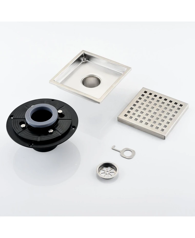 6 Inch Square Shower Floor Drain