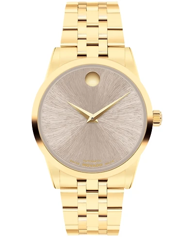 Movado Women's Museum Classic Swiss Automatic Yellow Pvd Watch, 33mm