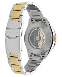 Spinnaker Men's Croft 42 Skeleton Automatic Two Tone Solid Stainless Steel Bracelet Watch, 42mm