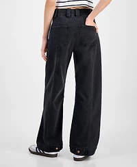 Tinseltown Juniors' Wide Barrel-Leg Jeans