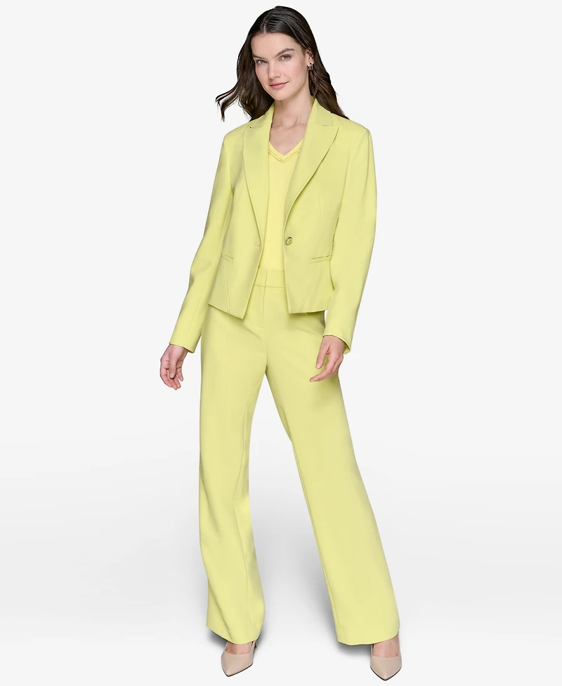 Karl Lagerfeld Paris Women's Seamed One-Button Blazer