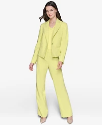 Karl Lagerfeld Paris Women's Seamed One-Button Blazer