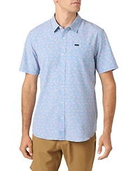 O'Neill Men's Traveler Upf Traverse Slub Short Sleeve Relaxed Shirt