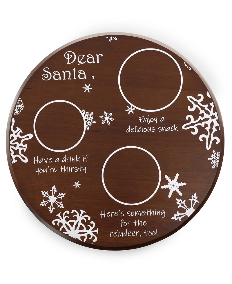 Toscana Christmas Santa Milk Cookies Serving Tray
