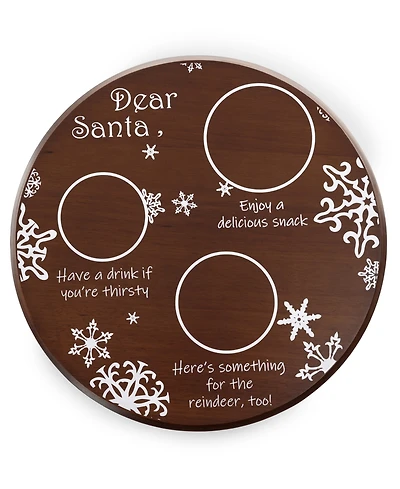 Toscana Christmas Santa Milk Cookies Serving Tray