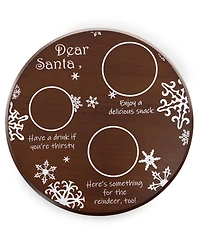 Toscana Christmas Santa Milk Cookies Serving Tray