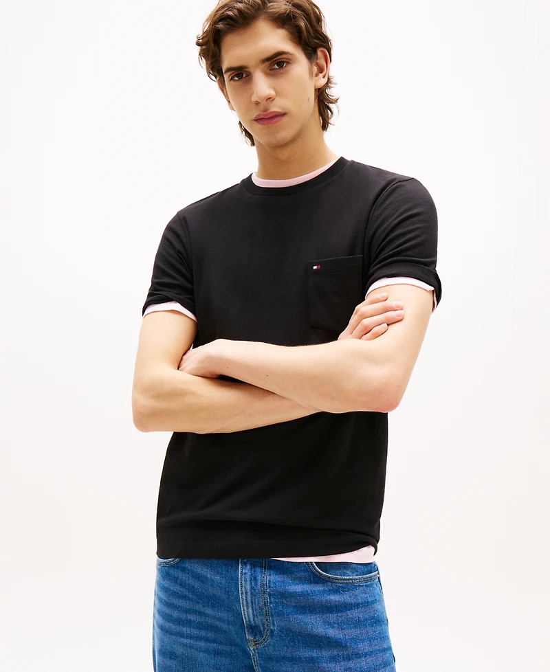 Tommy Hilfiger Men's Essential Solid Pocket T-Shirt