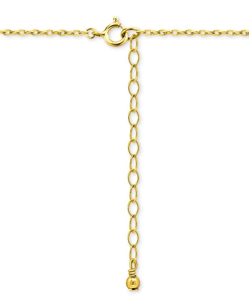 Giani Bernini Cubic Zirconia Double Heart Necklace (1/4 ct. t.w.) Sterling Silver, 16" + 2" extender