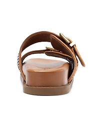 Schutz Women's Naomi Round Toe Flat Sandals