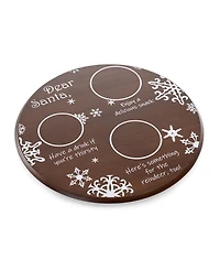 Toscana Christmas Santa Milk Cookies Serving Tray