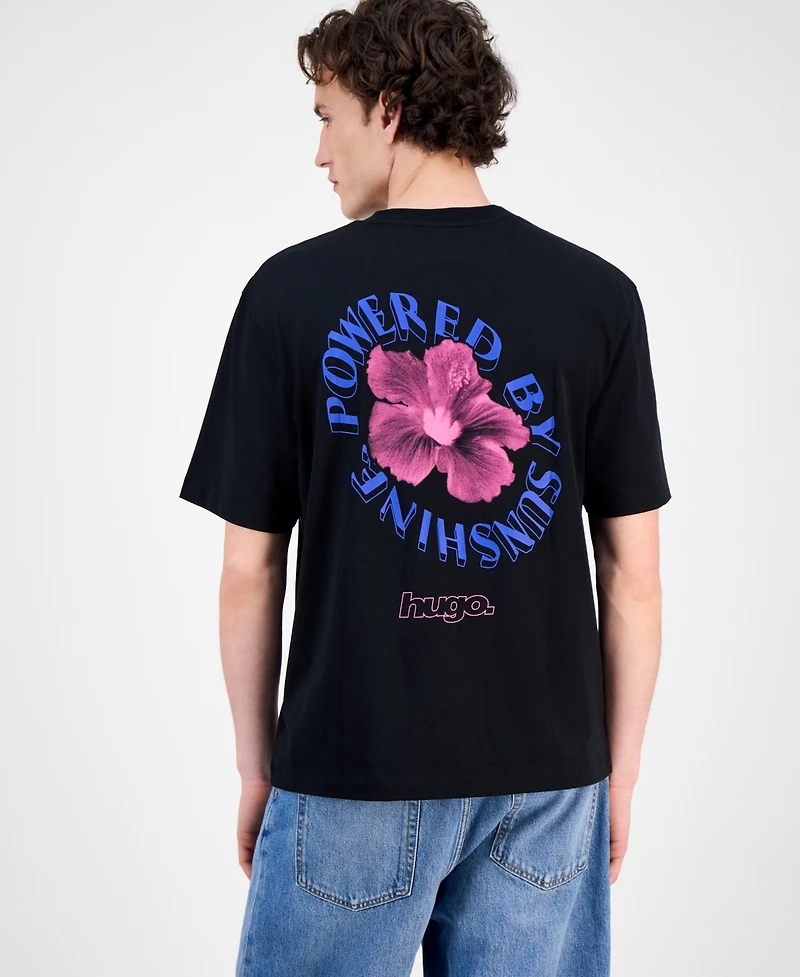 Hugo Boss Men's Napoka Logo Graphic Cotton T-Shirt
