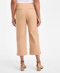 Style & Co Women's High-Rise Cropped Wide-Leg Pants, Exclusively at Macy's