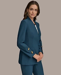 Donna Karan New York Women's Button-Sleeve Blazer, Regular & Petite