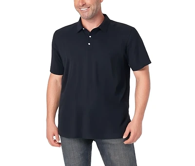 KingSize Men's Lightweight Stretch Mesh Pique Polo