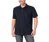 KingSize Men's Lightweight Stretch Mesh Pique Polo