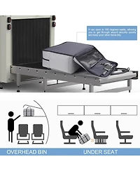 Urtala Travel Duffle Bag for Men, Weekender Bag for Women with Toiletry Bag, Carry On Overnight Bag with 17.3 inch Laptop Compartment (Black)