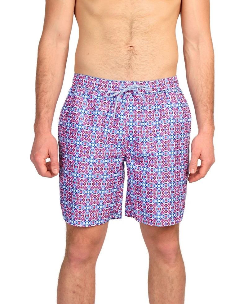 Tailorbyrd Big & Tall Kaleidoscope Print Swim Shorts - Comfortable and Stylish Swimwear