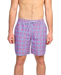 Tailorbyrd Big & Tall Kaleidoscope Print Swim Shorts - Comfortable and Stylish Swimwear