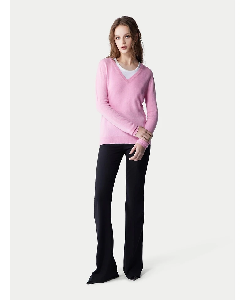 Gobi Cashmere Women's Essential Cashmere V-Neck Sweater