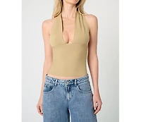 WeWoreWhat Women's Knit Halter Top