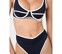 WeWoreWhat Women's High Rise Ruched Bottom
