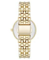 Anne Klein Women's Quartz Classy Gold-Tone Metal Alloy and Black Dial Watch, 30mm