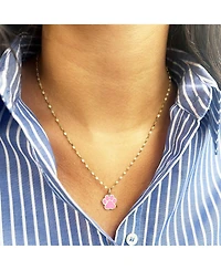 The Lovery Bubblegum Pink Paw Charm 14K Gold