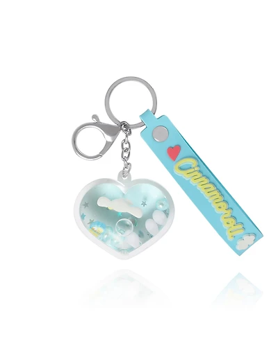 Sally Rose Cinnamoroll Heart Liquid Keychain