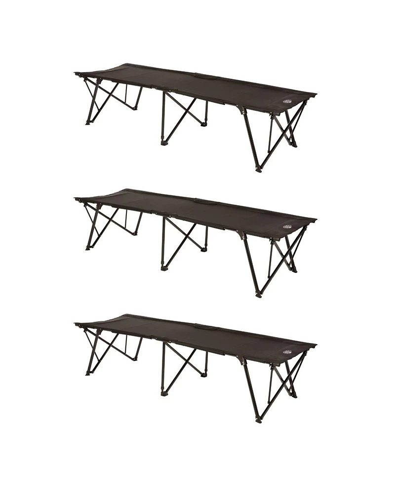 Kamp Rite Kwik Cot Folding Portable Outdoor Camping Hiking Sleeping Bed (3 Pack)