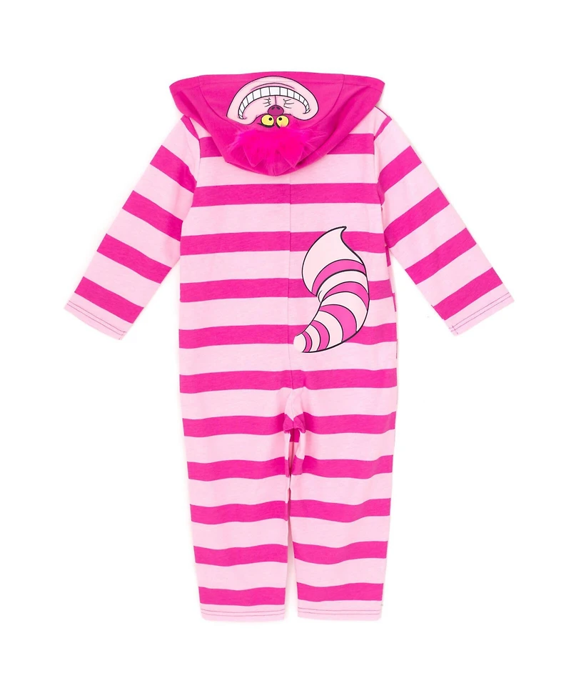 Alice in Wonderland Baby Boys Cheshire Cat Zip Up Coverall Tail